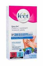 veet plastry z woskiem do depilacji pach skóra wrażliwa easy-gel