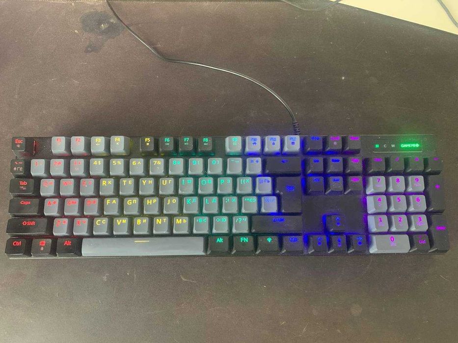 Механическая клавиатура GamePro MK105B — RGB, Blue Switch