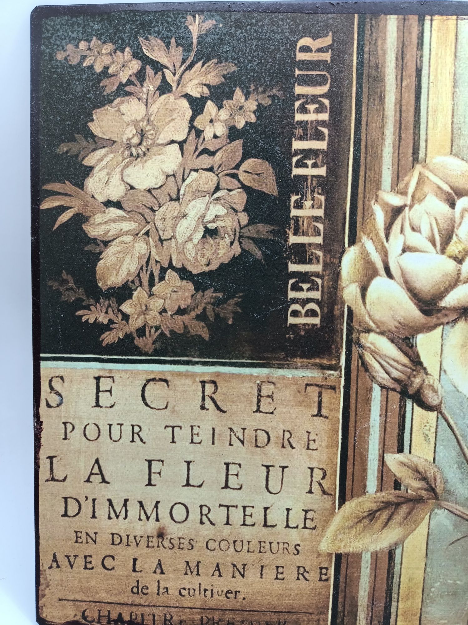 Blacha szyld reklama Paris Belle Fleur