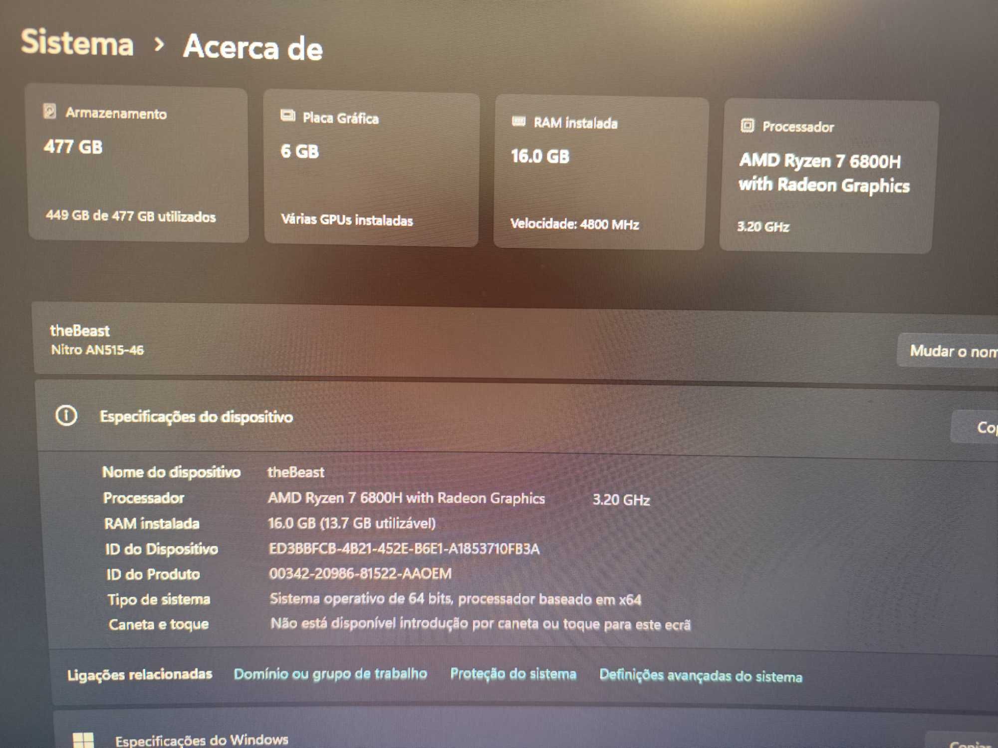 Portátil gaming Acer Nitro 5 com suporte para portátil cooling