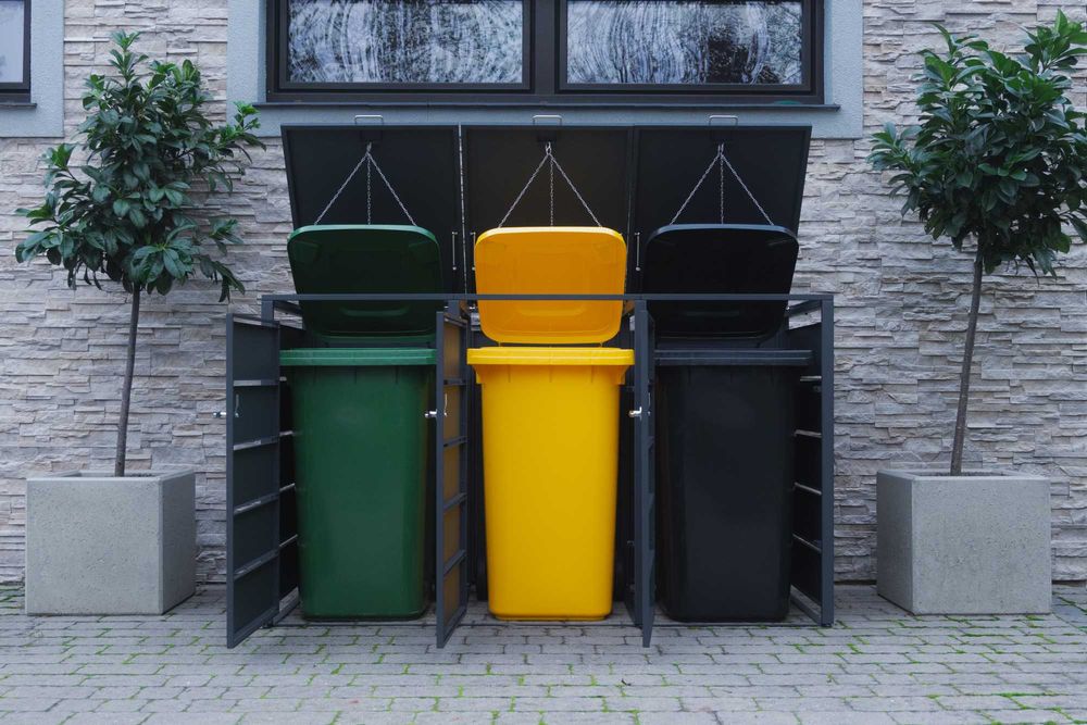 Zabudowa Koszy Na Śmieci 3x240L Obudowa Wiata Śmietnikowa Garaż