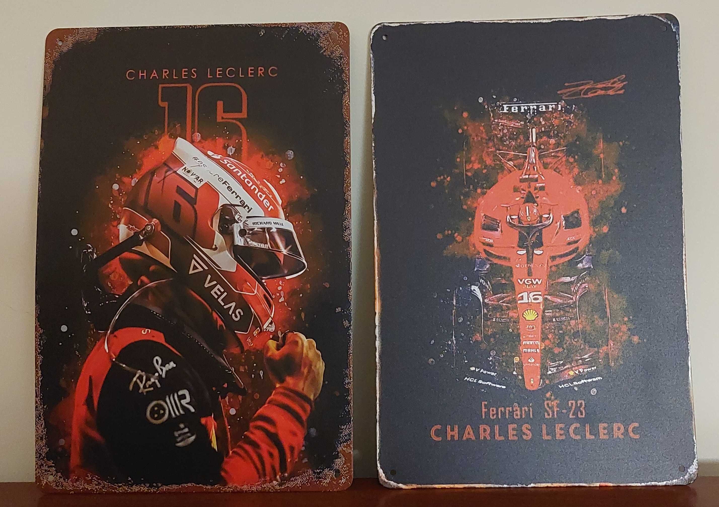 Placas metálicas Fórmula 1