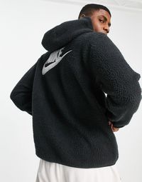 Nike High-Pile Fleece Pullover Hoodie Black оригінал DD5013-010