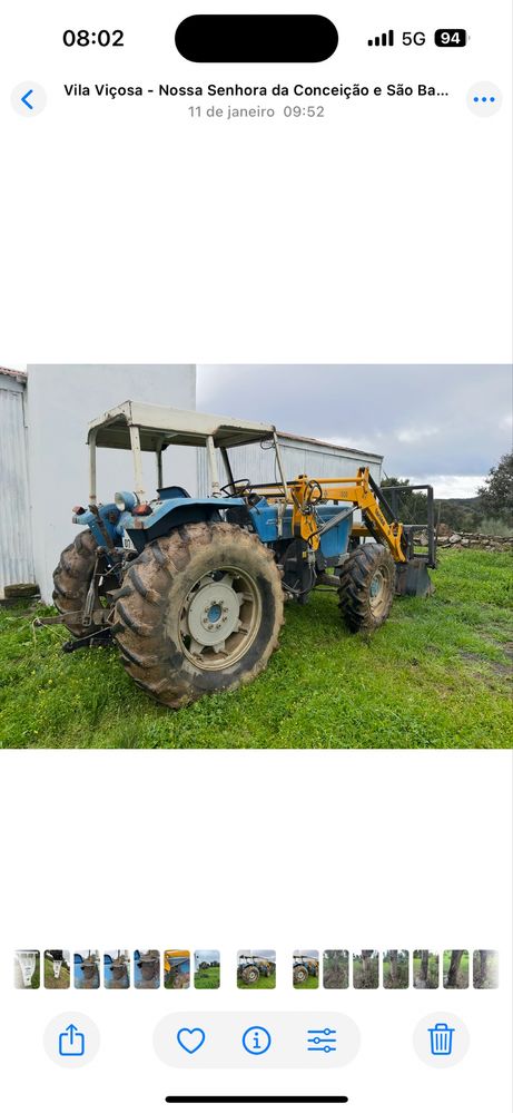 Vendo tractor com carregador e acessorios