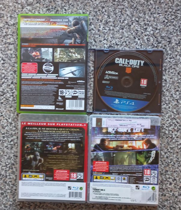 Conjunto de 4 jogos Playstation 3/4/Xbox 360