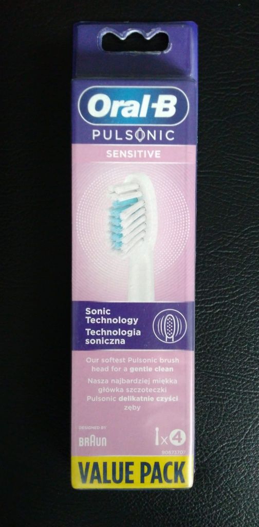 Końcówki do szczoteczki ORAL-B Pulsonic Clean lub Sensitive po 4 szt..