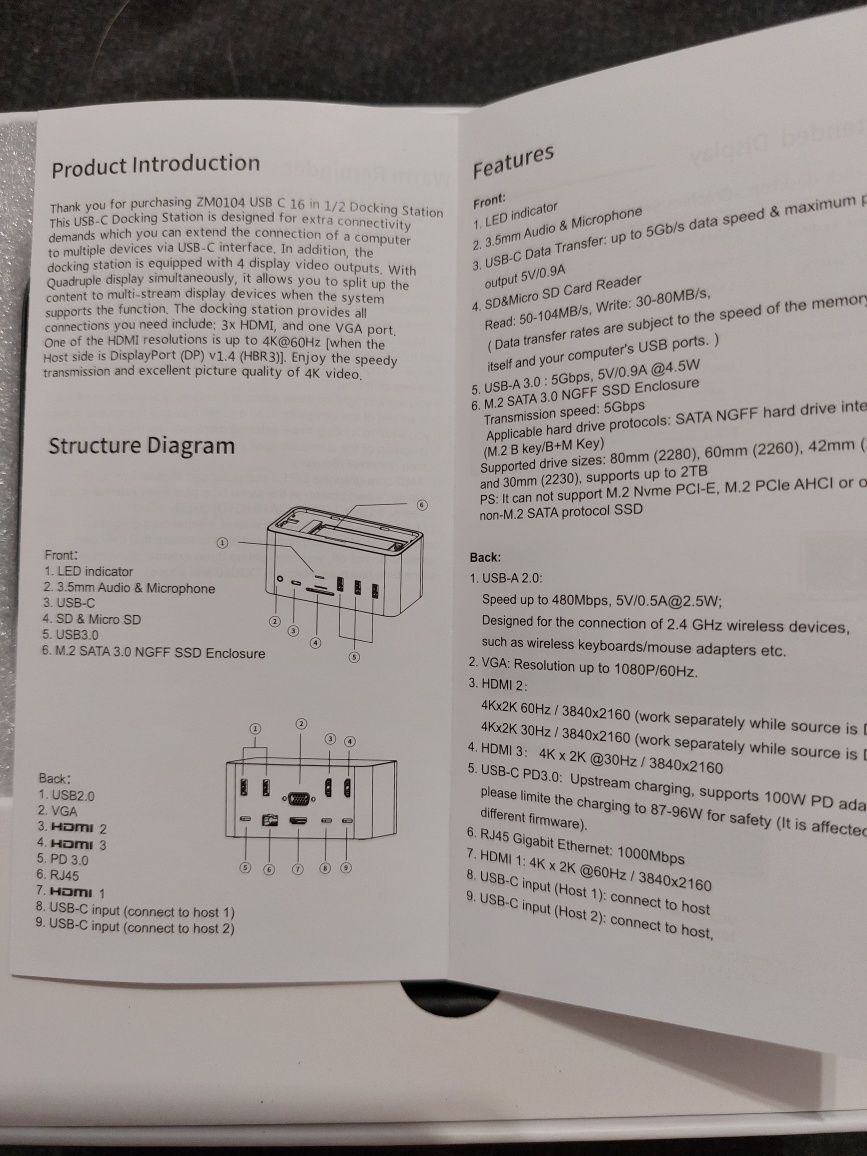 Stacja dokująca usb"C