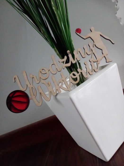 Drewniane Toppery na tort