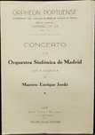 Programa Teatro Águia D´Ouro 1945 Maestro Enrique Jordá
