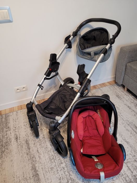 Wózek bebetto Luca 3 w 1 z akcesoriami