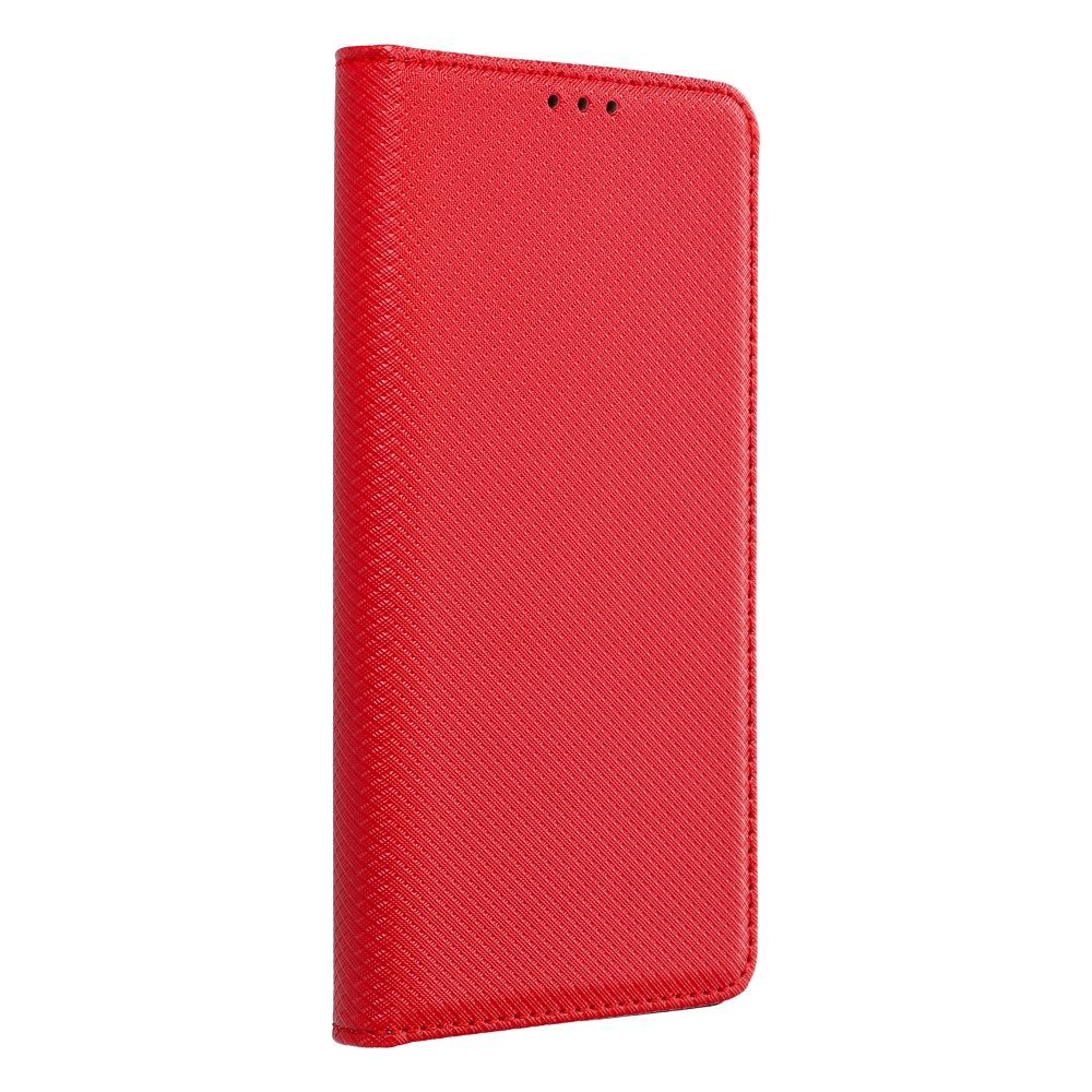 Etui Z Klapką Smart Xiaomi Redmi Note 12 Czerwony + Szkło 9H