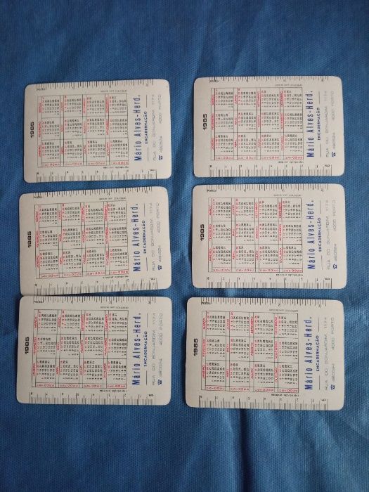 Calendários de Bolso