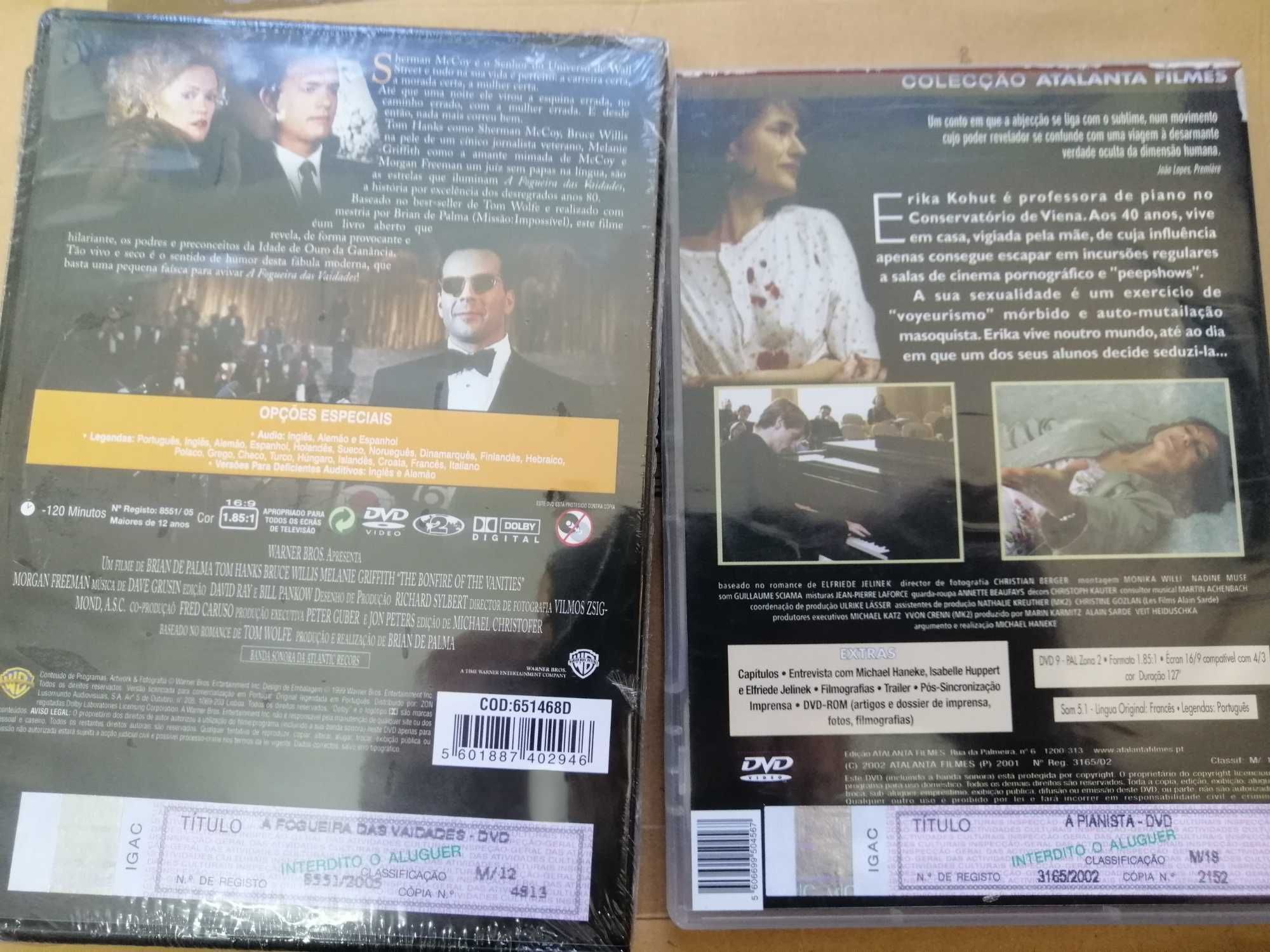A Fogueira das vaidades  Brian De Palma A Pianista Michael Haneke