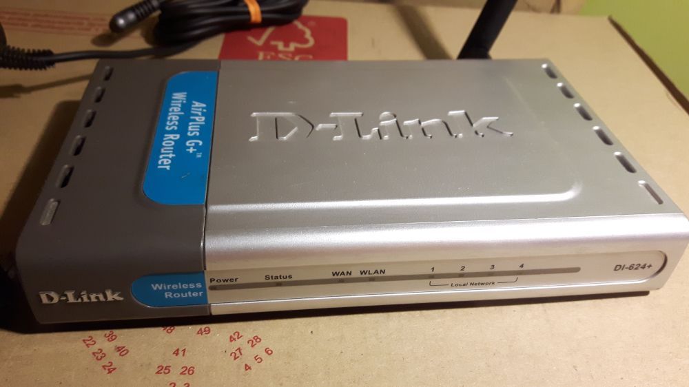 DLINK Świetny Router Wifi D-Link Dl- 624+ WI-FI Modem PEŁNY ZESTAW