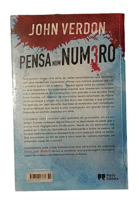 Livro "Pensa num Número" (John Verdon) 1ª edição