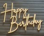 Napis LEDowy Happy Birthday wynajem urodziny osiemnastka impreza