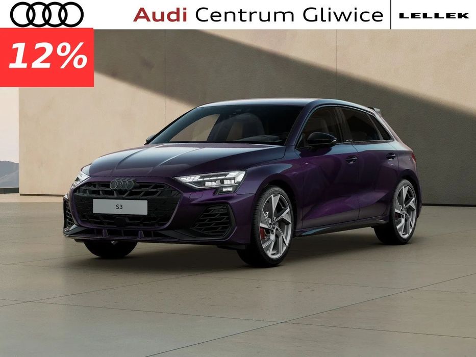 Audi S3 TFSI Quattro S tronic - Rabat 12% + dodatkowe 4 tys. zł.