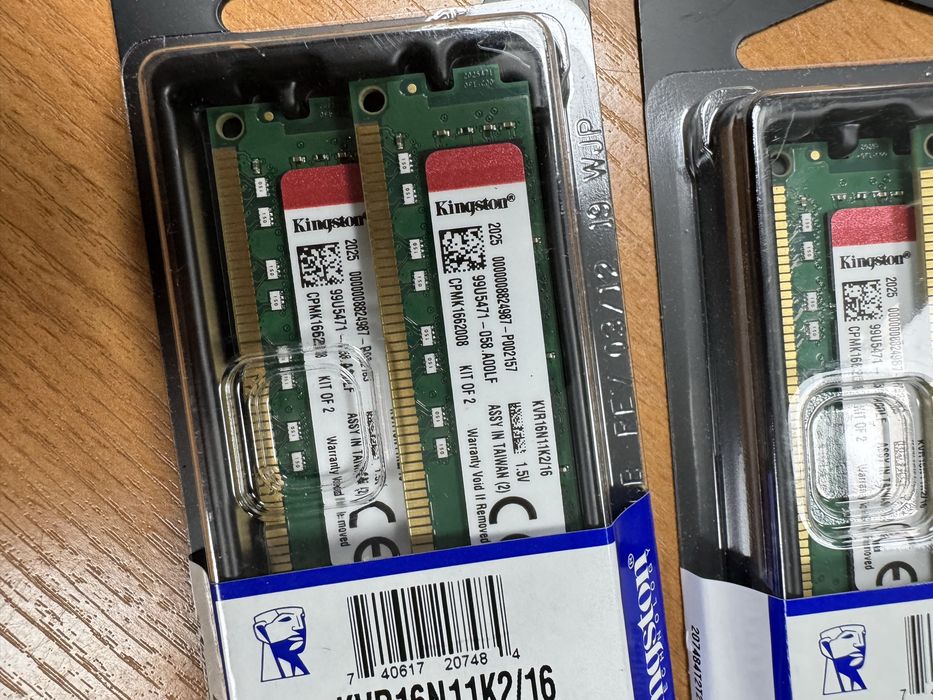 Пам'ять для комп'ютерів Kingston 16 GB (2x8GB) DDR3 (KVR16N11K2/16)