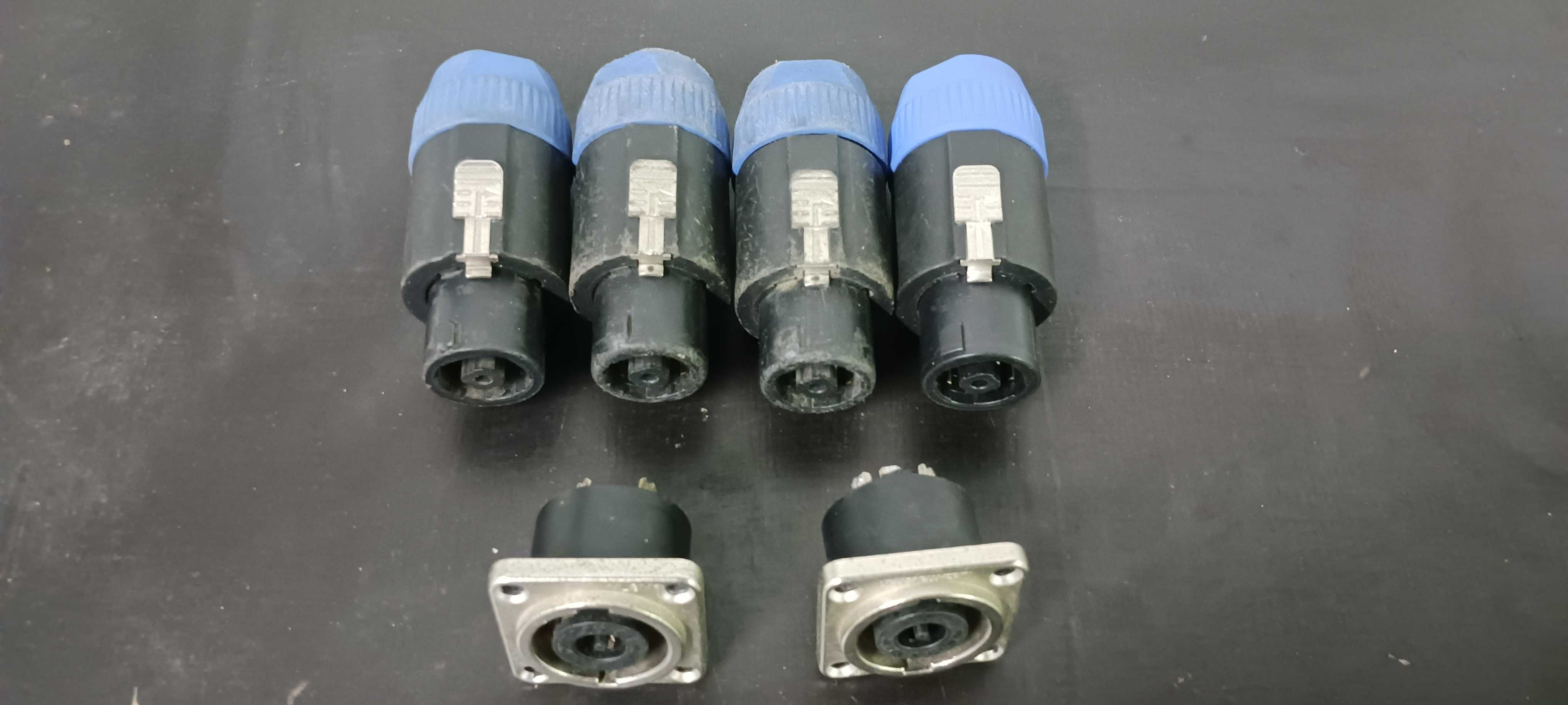 Fichas NEUTRIK NL8 (4 unidades) + 2X Conector de painel