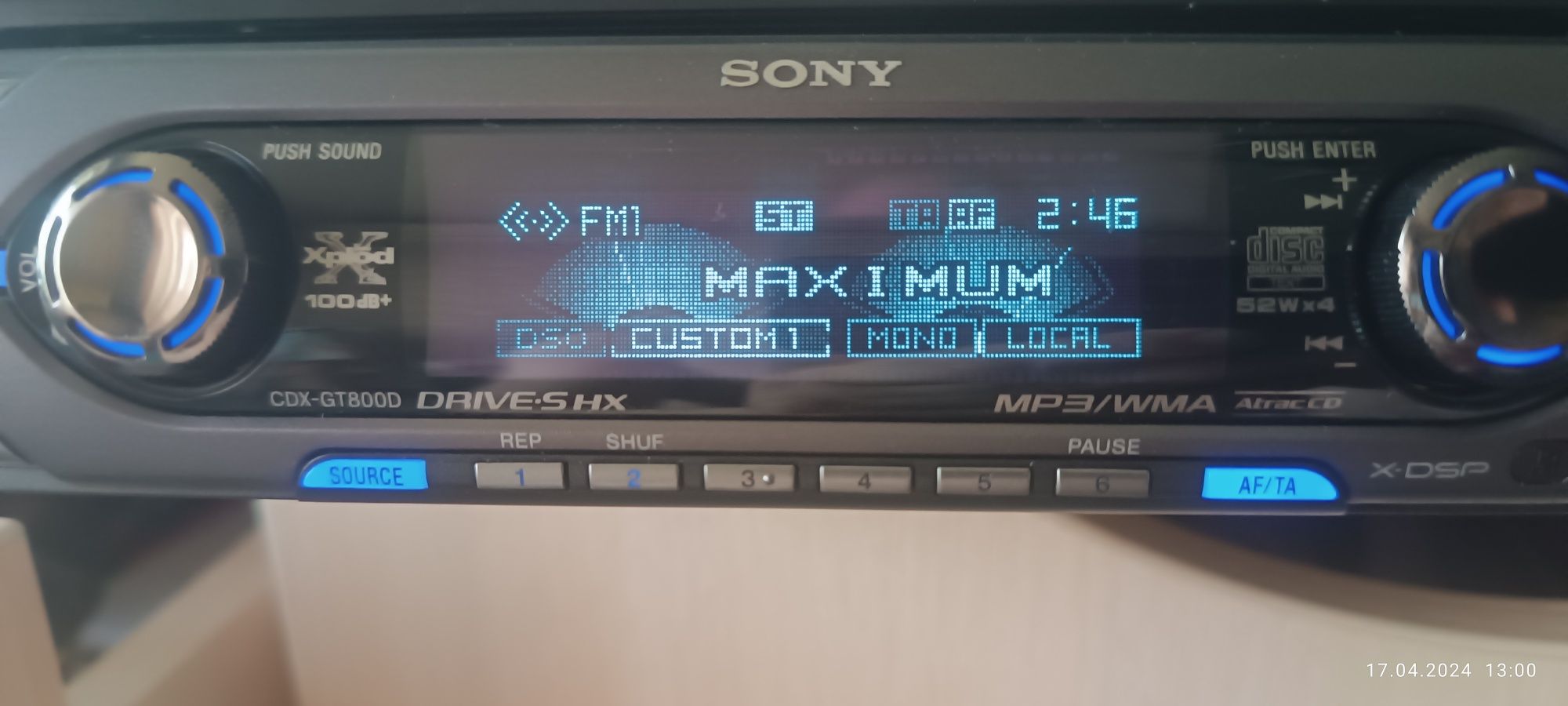 Автомагнитола Sony cdx-gt800d