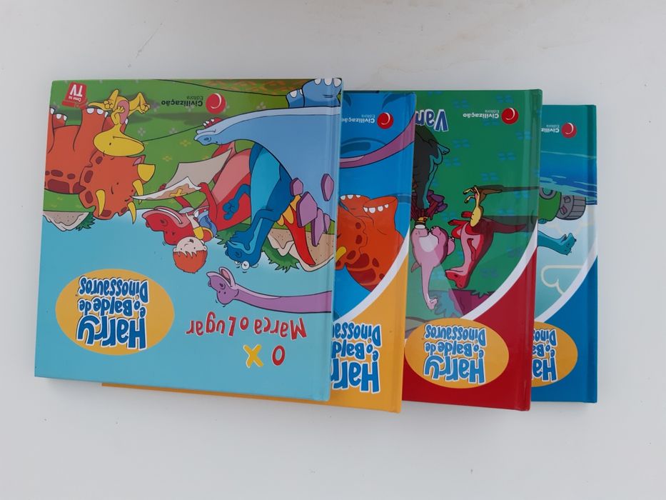 4 livros da colecção Henry e o balde dos dinossauros