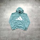 MĘSKA Bluza z Kapturem Hoodie Bawełna Duże Logo Adidas Sportswear GYM