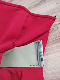 Sukienka czerwona firmy Mangano,logowana, rozm.38