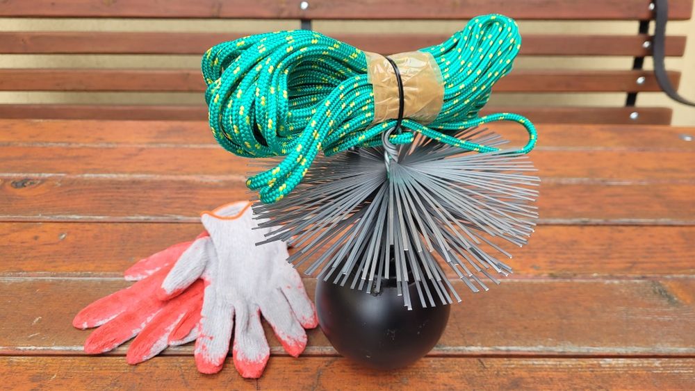 Zestaw do czyszczenia komina od dołu DRUT 6M LINA 15M WYCIOR Najtaniej