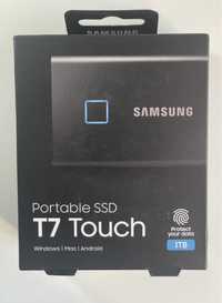 Dysk zewnętrzny 1TB Samsung SSD T7 Touch na odcisk palca 1000mb/s