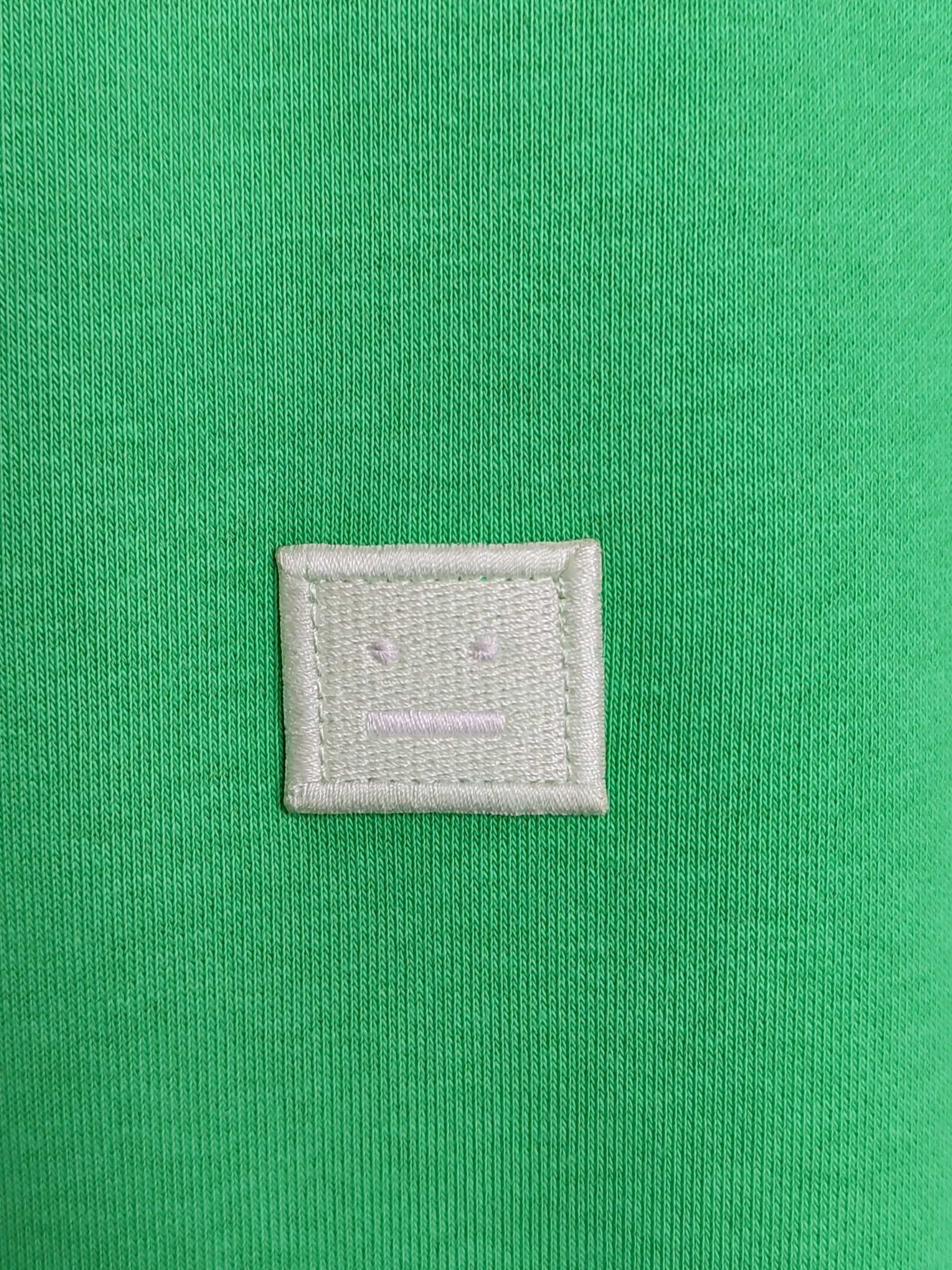 Світшот Acne Studios Face Patch Crewneck Sweatshirt Green