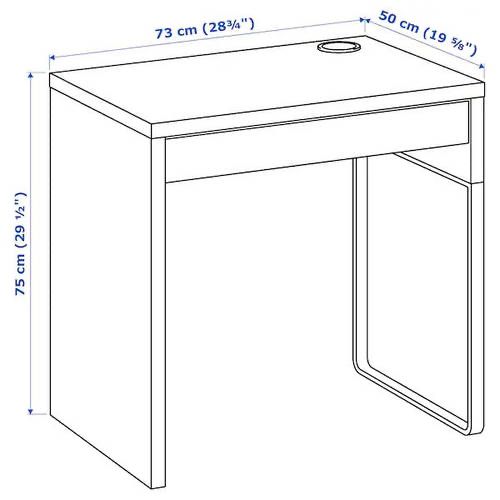 Письмовий стіл IKEA MICKE комп'ютерний столик, стіл для ноутбука