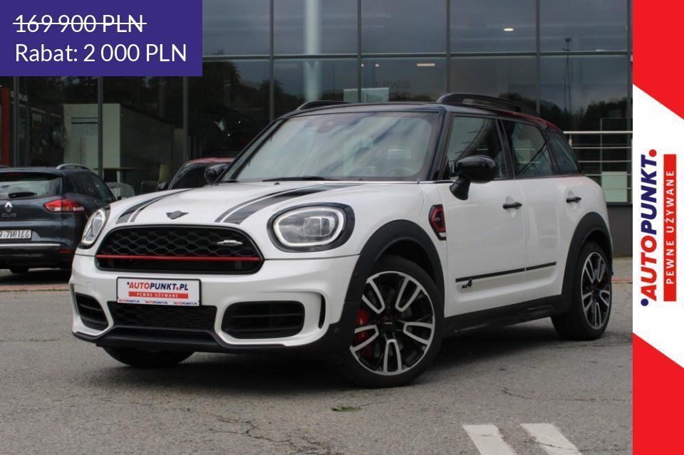 MINI Countryman ALL4 JCW 306KM, 2023r. Salon PL* HUD* El. Fotele z Pamięcią* FV23%
