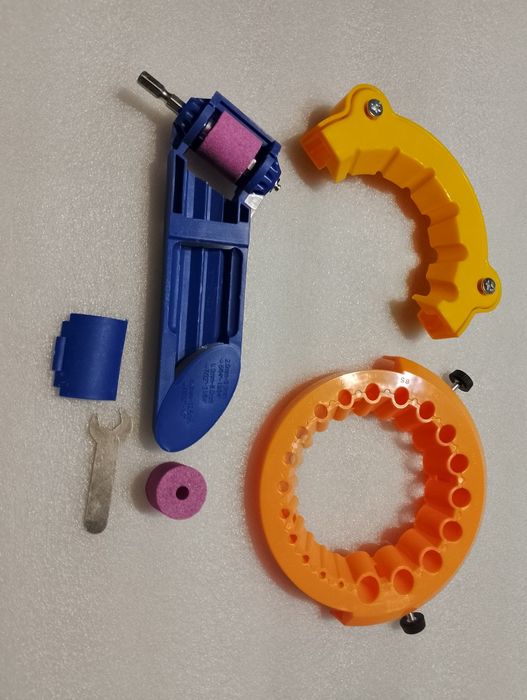 Насадка кондуктор на болгарк дляу для заточки сверл .