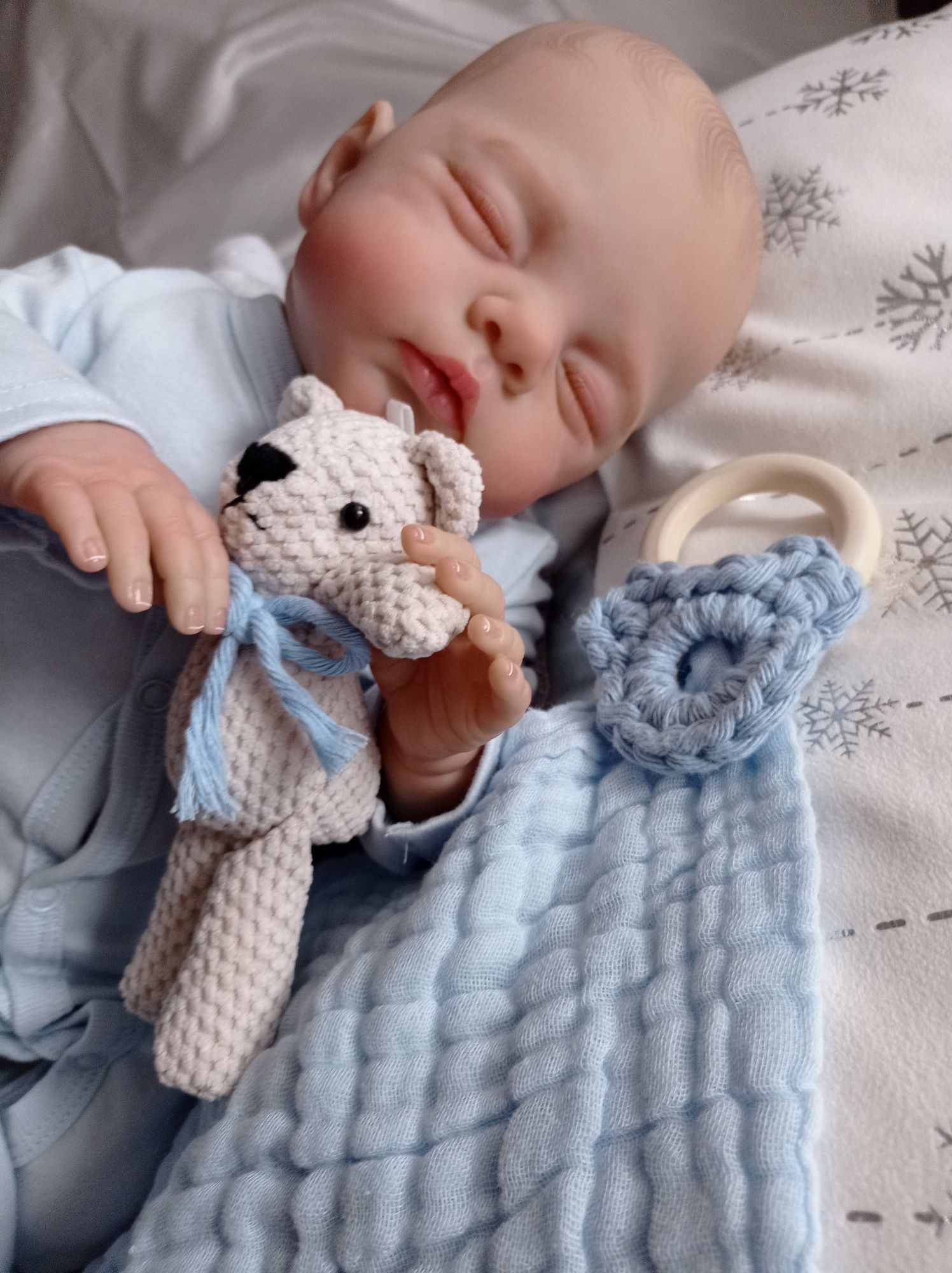 Cudna lala w typie reborn brzuszek materiałowy