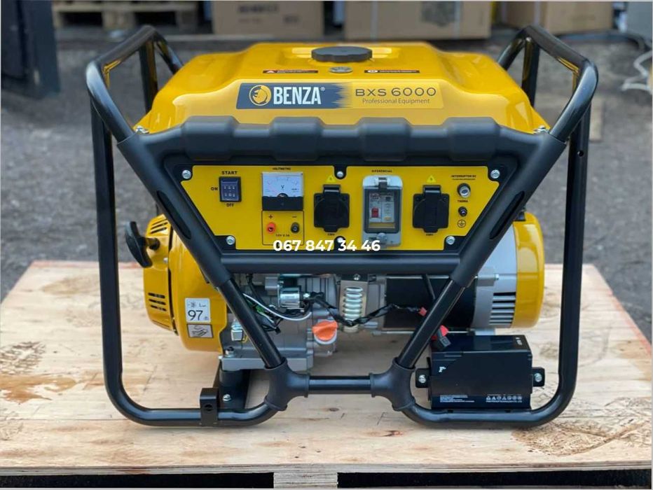 Генератор BENZA BX6000 AVR 230V 6Квт з електростартером Іспанія Бензин