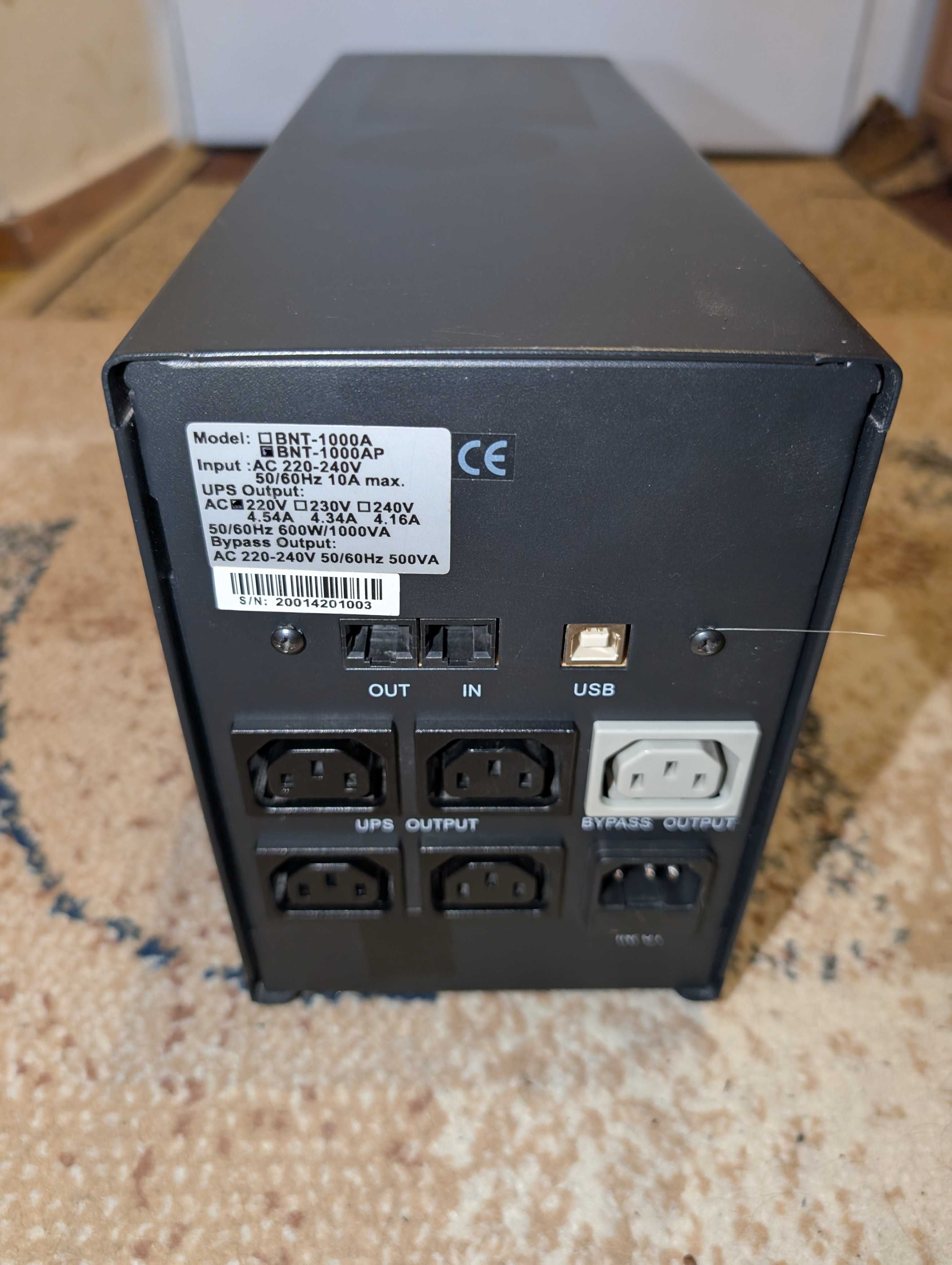 Джерело безперебійного живлення UPS Powercom BNT-1000ap, IEC 4+1, б/в