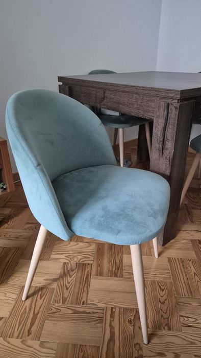 Conjunto de 4 cadeiras em veludo Kana-  SKLUM