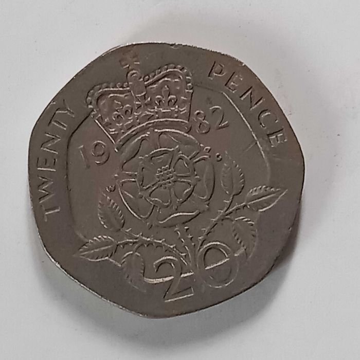 Moeda inglesa de 20 pence