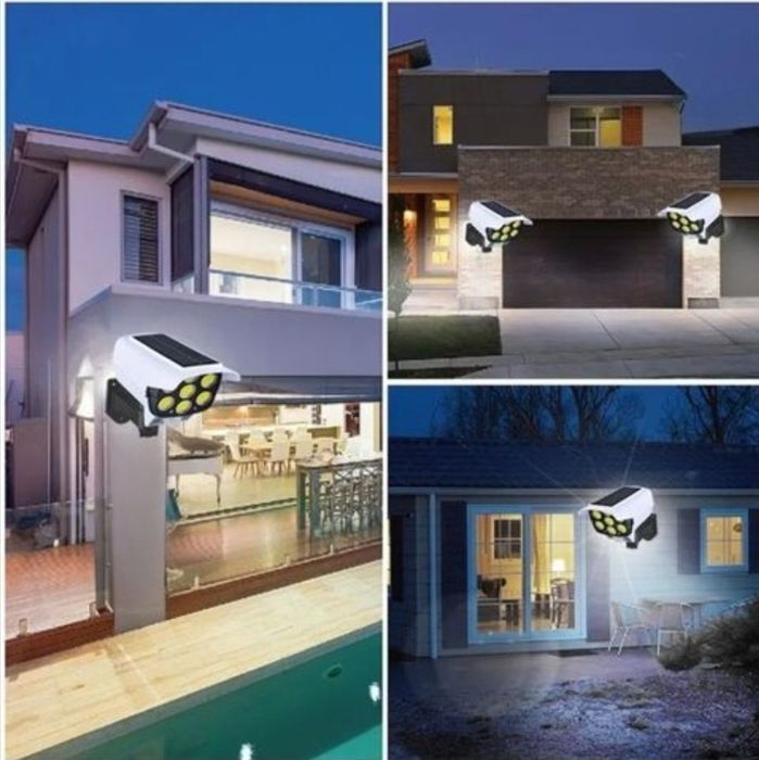 Lampa solarna Led Atrapa Kamera. Czujnik ruchu/zmierzchu. Zewnętrzna