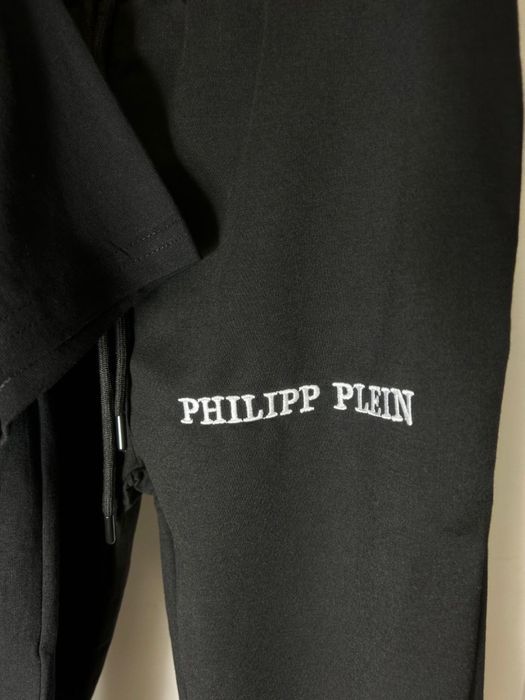 MEGA SALE -50% Мужской костюм Philipp Plein черная футболка/штаны люкс