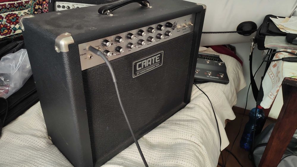 ВІДЕО Crate Vintage Club 60 made USA. Ламповий комбік підсилювач США.