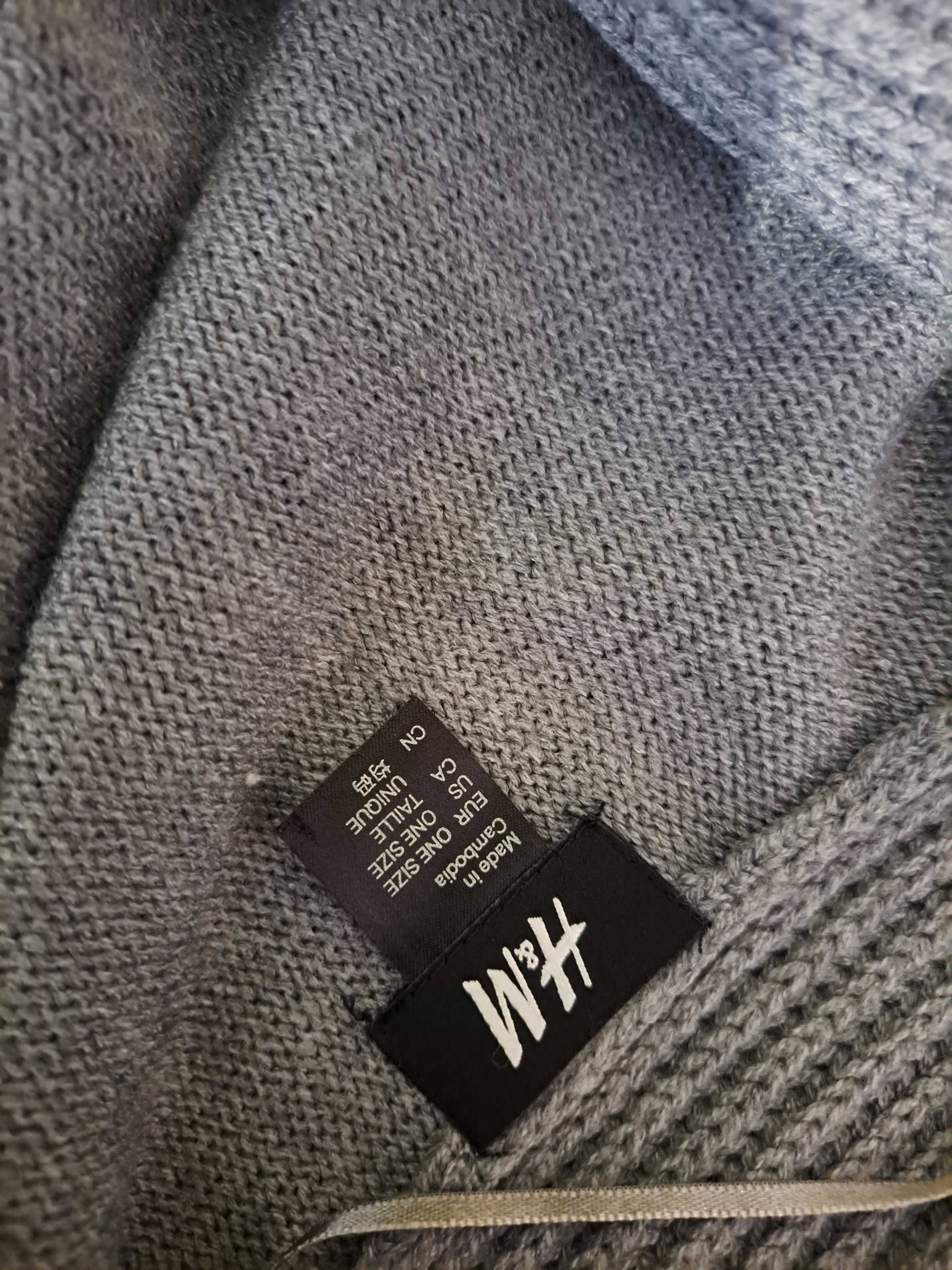 Śliczne, cieplutkie poncho H&M rozmiar One Size do ok 56/58 akryl