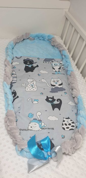 Wkładka z warkoczem do gondoli, kołyski, łóżeczka...WYPRZEDAŻ