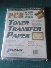 Press-n-Peel Blue Transfer Film p/ PCBs 10un