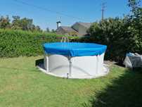 Cobertura de piscina.