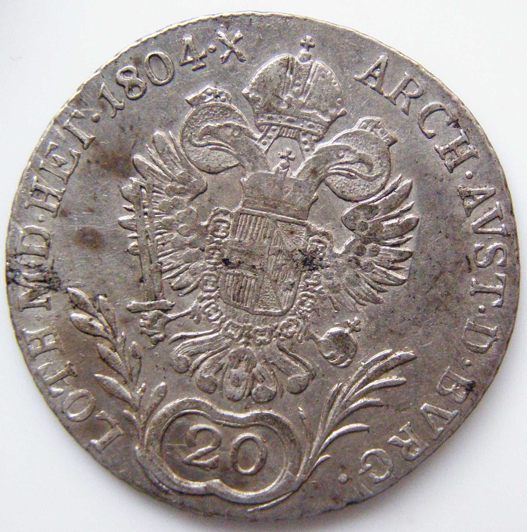 Monety srebrne Austro-Węgry Franciszek I/II.krajcary 1792 - 1835 r.