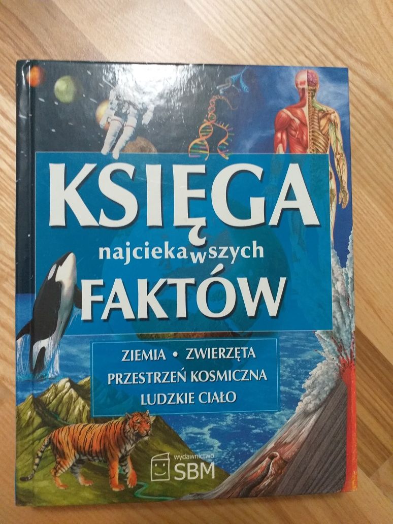 Książka księga najciekawszych faktów encyklopedia dla dzieci młodzieży