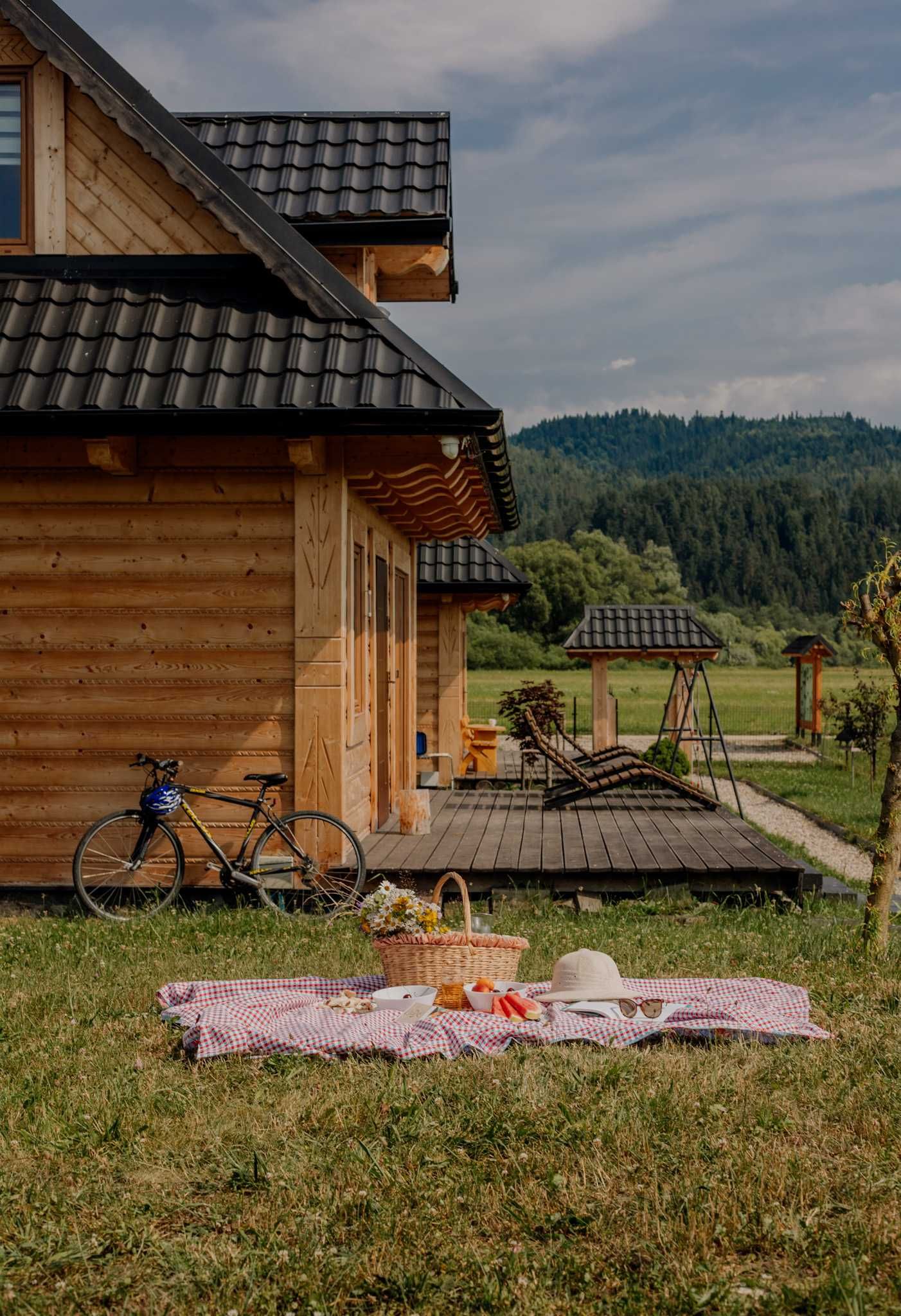Nocleg Wynajmę Domek Drewniany w Górach Jezioro,Las,Jacuzi,Sauna,Velo!