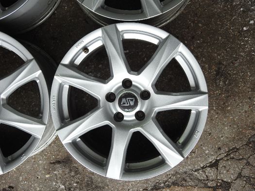 4xalufelgi MSW 17 5x110 7,5J E36 JAK NOWE do Opla Saab itp.piasta 65,1