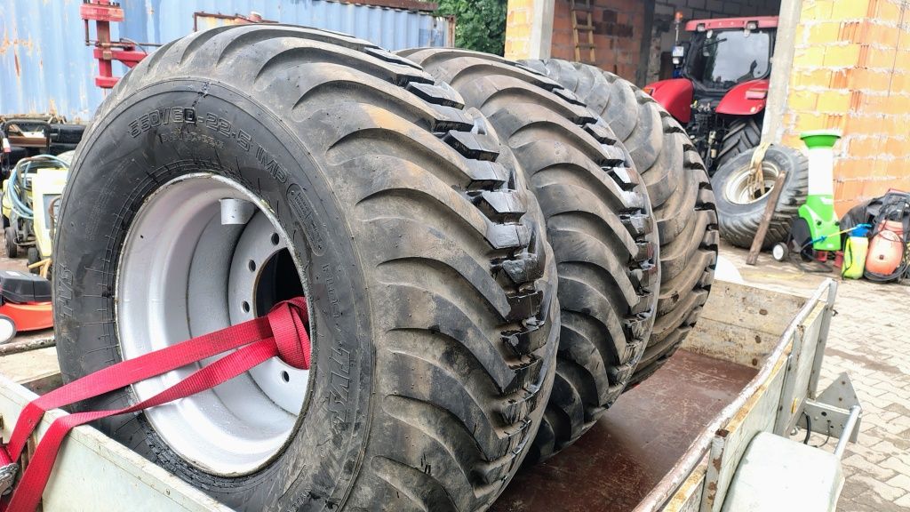 Koła 550/60 r22.5 jak nowe 10 otworów do przyczepy beczki
